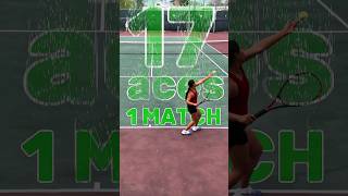 Remy Nguyen  17 aces in 1 match flat slice kick serve back to back aces deuce amp ad sides [upl. by Anilys828]