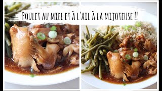 Recettes  Poulet au miel et à lail à la mijoteuse [upl. by Aniaz]