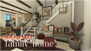 Bloxburg  Autumn Family Home  Roblox  House Build [upl. by Phelia]