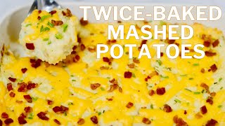 Cheesy TwiceBaked Mashed Potatoes Recipe [upl. by Worthington]