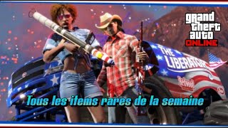 Tout le contenu exclusif et les items rares du Jour de lindépendance sur GTA Online [upl. by Nibbs]