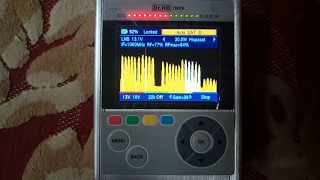 شرح شاشة تحليل الطيف والمذبذب المحلي في سات فايندر دكتور اتش دي الجزء الاول spectrum analysis tut [upl. by Nuawed]