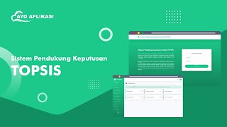 Source Code Aplikasi Sistem Pendukung Keputusan SPK Metode TOPSIS [upl. by Pax]