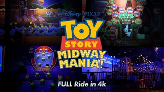 Toy Story Mania Ride Experience in 4k  Walt Disney World 2024 [upl. by Noval5]