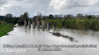 Acqui Terme  Il fiume Bormida dopo le recenti precipitazioni 18 ottobre 2024 [upl. by Darmit]