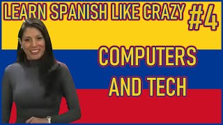 Learning Spanish Vocabulary Words  Common multimedia and computer phrases [upl. by Rosella652]