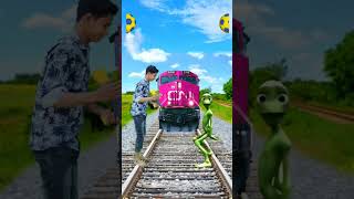 Football to alien head magical dance train funny vfx magic video short youtubeshorts [upl. by Uoliram]