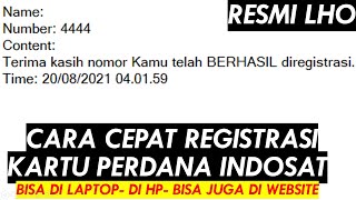 Cara Cepat Registrasi Kartu Indosat M3 Terbaru Resmi Di laptop Atau Di Hp Anti Gagal  KARTU PERDANA [upl. by Laurita233]