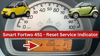 2008 Smart Fortwo 451  Resetting Service Indicator [upl. by Gish]