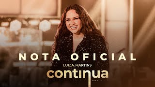 Luiza Martins  Nota Oficial Clipe Oficial [upl. by Trebornhoj]