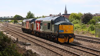 Mirrlees Class 37 37901 Mirrlees Pioneer Returns to the Mainline 16th June 2022 [upl. by Suicul]