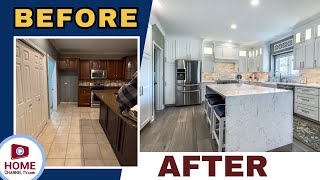 Kitchen Renovation Before amp After Kitchen Design Gets BEAUTIFUL UPGRADES [upl. by Lesley]