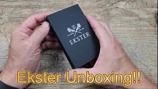 Ekster Wallet Unboxing [upl. by Olumor52]