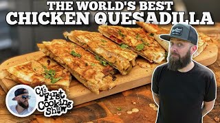 The Worlds BEST Chicken Quesadilla  Blackstone Griddles [upl. by Ardnassac286]