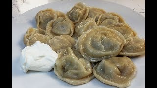 How to make Russian Pelmeni Russian Meat Dumplings Russian Pelmeni with KitchenAid [upl. by Jeffries]