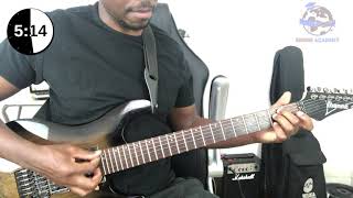 Ten minutes Rhythmic Guitar Arpeggios in the key of A  Follow Along Workout [upl. by Arrais]