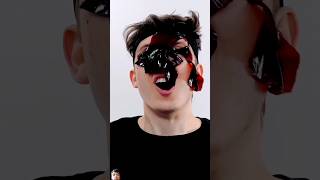 Making a blood face mask Horrors satisfying video satisfaying horrorshorts trending [upl. by Thurmann125]