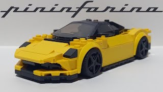 LEGO Pininfarina Battista With Opening Trunk  Tutorial [upl. by Yecnay]