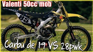 vlog suzuki Valenti 50cc mob cross  carbu de 19 ou 28mm🤔 [upl. by Anstus]