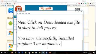 Download and Install psiphon 3 on Windows 1087 Access blocked Websites [upl. by Eusadnilem]