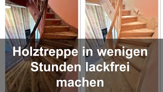 Holztreppe renovieren in wenigen Stunden Lack runter [upl. by Akirahc298]