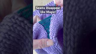 Knitting tip mattress stitch seams disappear like magic Full tutorial on my channel [upl. by Ambur]