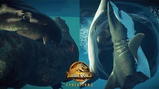 NEW DUNKLEOSTEUS  Marine Species Pack SHOWCASE  Jurassic World Evolution 2 [upl. by Ainatnas]