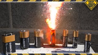 4 Experiments with Batteries We Explores Battery Explosion Battery Blast amp More In This Experiment [upl. by Odnuges123]