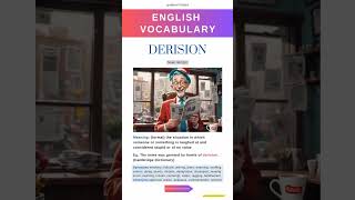 Learning English Vocabulary Daily  Advanced Vocabulary  Mockery and Ridicule 😄 [upl. by Yblehs]