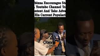 Oga Obinna urges stivo simple boy to open a YouTube channel for comedy [upl. by Enilram]