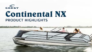 Crest Pontoon Boats  2022 Continental NX [upl. by Beitz]