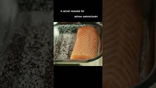 A secret step for salmon nigiri Full video out on our channel salmonsushi sushichef sushi [upl. by Dlonyer]