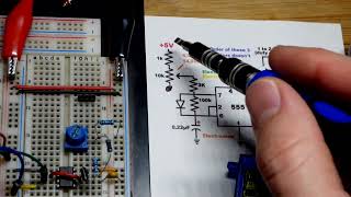 555 timer controlled SG90 servo prototype circuit [upl. by Rohclem564]