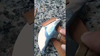 ⚜Skiving leather craft handmade handcraft satisfying relax leathercraft bentshandmade asmr [upl. by Anat10]