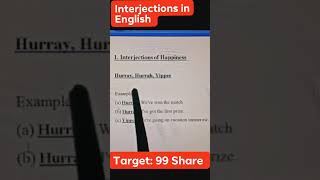 Interjections in English english englishgrammar partsofspeech interjection ielts [upl. by Eive]