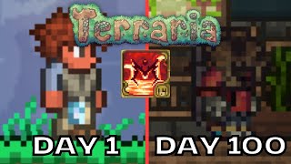 I spent 100 days in CALAMITY INFERNUM Terraria [upl. by Onitselec]