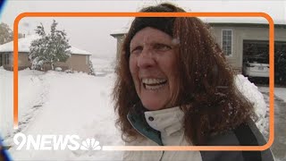 Colorado family putting in work with first snow storm [upl. by Nilknarf]