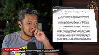 UPDATE SA LIBEL CASE NI ATTY GARRETH TUNGOL KAY ATTY LIBAYAN [upl. by Eiramanin]