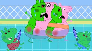 Zombie Apocalypse Zombies Appear At The Maternity Hospital🧟 ♀️ Peppa Pig PJ Mask Funny Animation [upl. by Oinigih173]