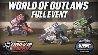 World of Outlaws Nos Energy Drink Sprint Cars Highlights  Ogilvie Raceway [upl. by Introc744]