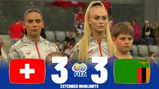 Switzerland vs Zambia  Highlights  Womens International Friendly 30062023 [upl. by Llerrehs381]