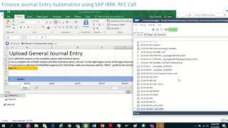 Upload General Journal Entries –SAP iRPA RFC [upl. by Lomasi710]