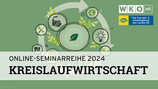 OnlineSeminarreihe Kreislauf­wirtschaft  Textilwirtschaft [upl. by Yelloh]