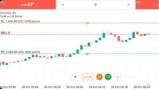 1846 USD Sl Hit In Forex Gold Trading On Metatrader 5 [upl. by Voltz]