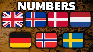 Numbers  GERMANIC Languages COMPARISON [upl. by Sethrida]