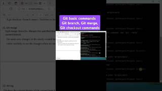 Git basic commands git branch git merge  git checkout coding git github [upl. by Atteugram]