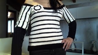 MAGLIA TUTORIAL COME FARE UN MAGLIONE DA DONNA PARTE 6 DI 6 [upl. by Corry]