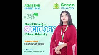 Study BSS Hons in Sociology  Green University [upl. by Akerdnahs]