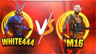 WHITE 444 VS M16  HACKER VS LEGEND   BEST 1VS1 IN MENA SERVER [upl. by Beker]