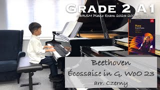 Grade 2 Distinction  BeethovenCzerny  Écossaise in G WoO 23  ABRSM Piano Exam 2023  Nathan Ng [upl. by Alik]